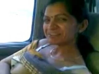 cute desi bhabhi show milky boobs in car with lover